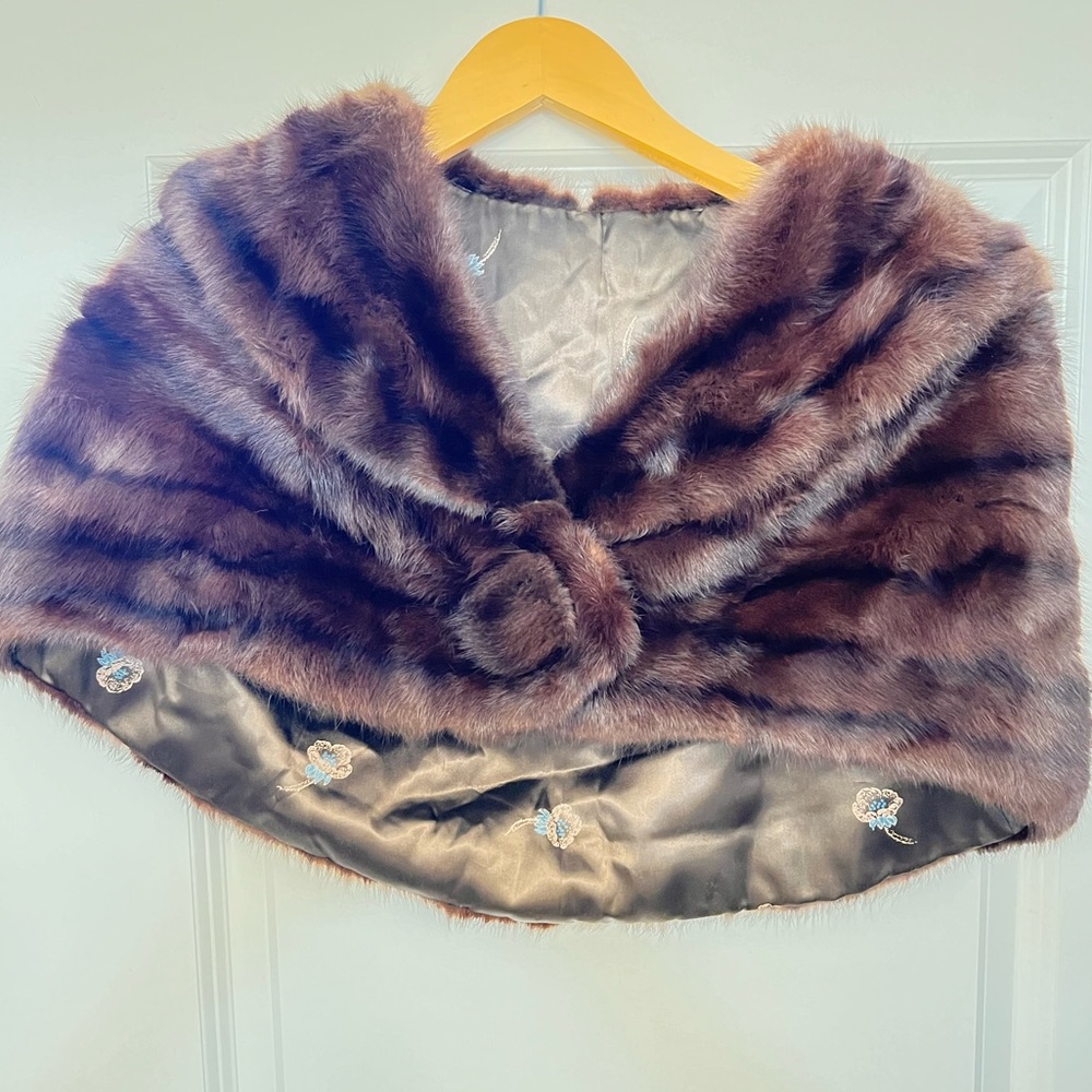 Vintage mink shawl